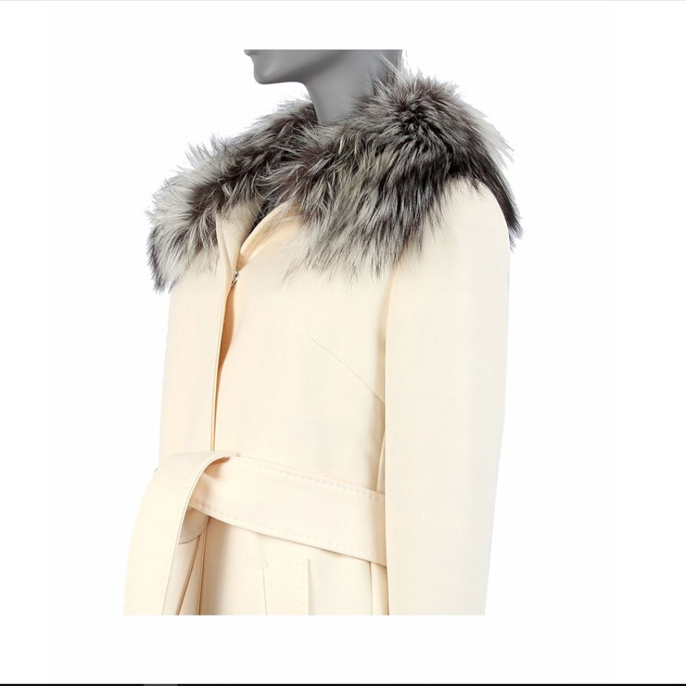 Dolce&Gabbana Cream D&G Maxi Coat View 3